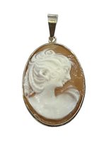 Colgante Mandile 1922 Mujer Cammei  in Plata Conchiglia 2MCICM15.6